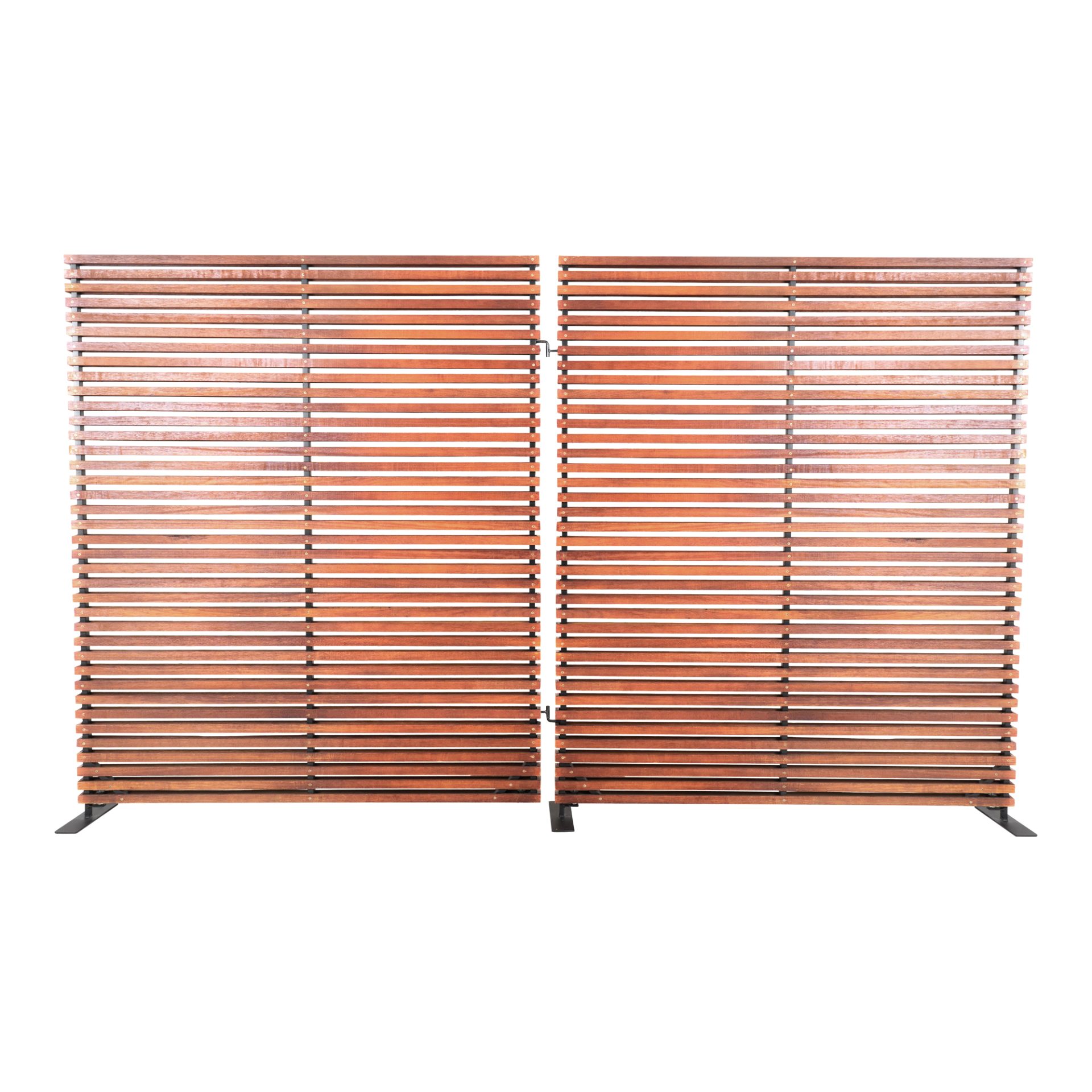 Made with mixed natural hardwood that's been mounted onto a durable aluminum frame