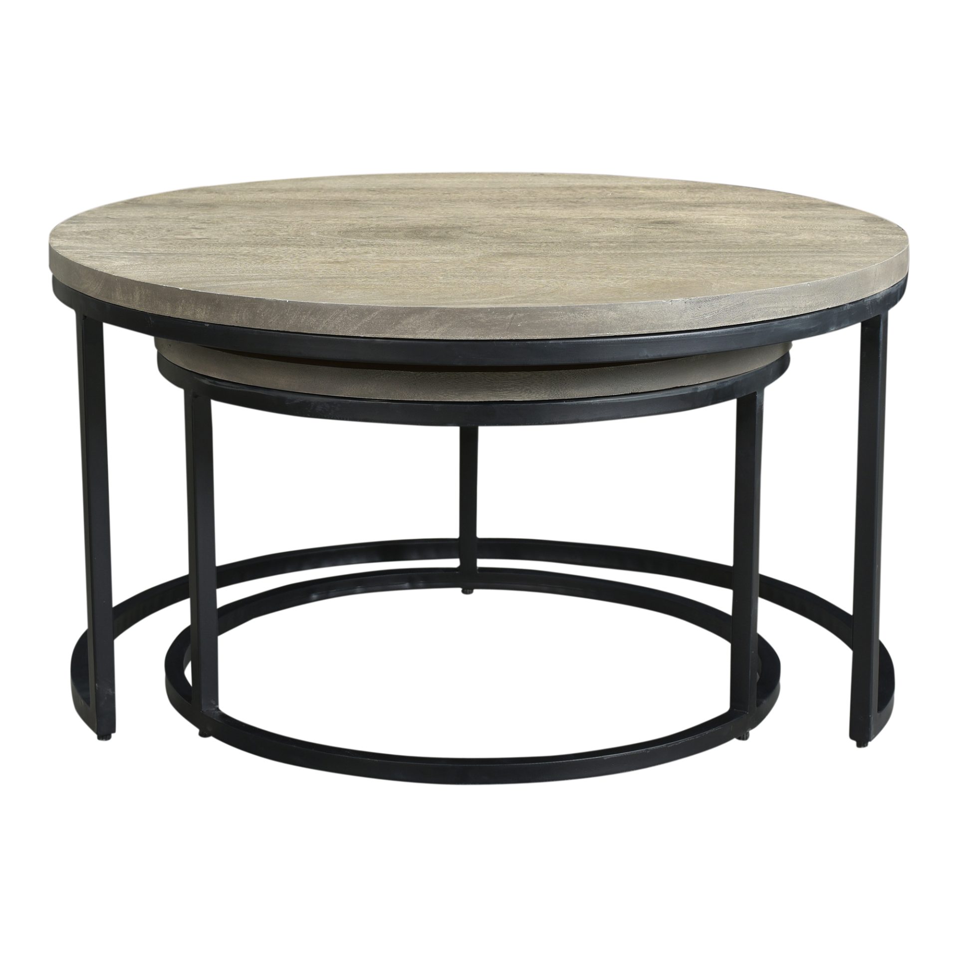 Why have one coffee table when you can have two? The Drey nesting tables are perfect for smaller spaces where an extra table can come in handy -try using one as a side table or a coffee table in various rooms. The top has been lightly-finished for a natural look