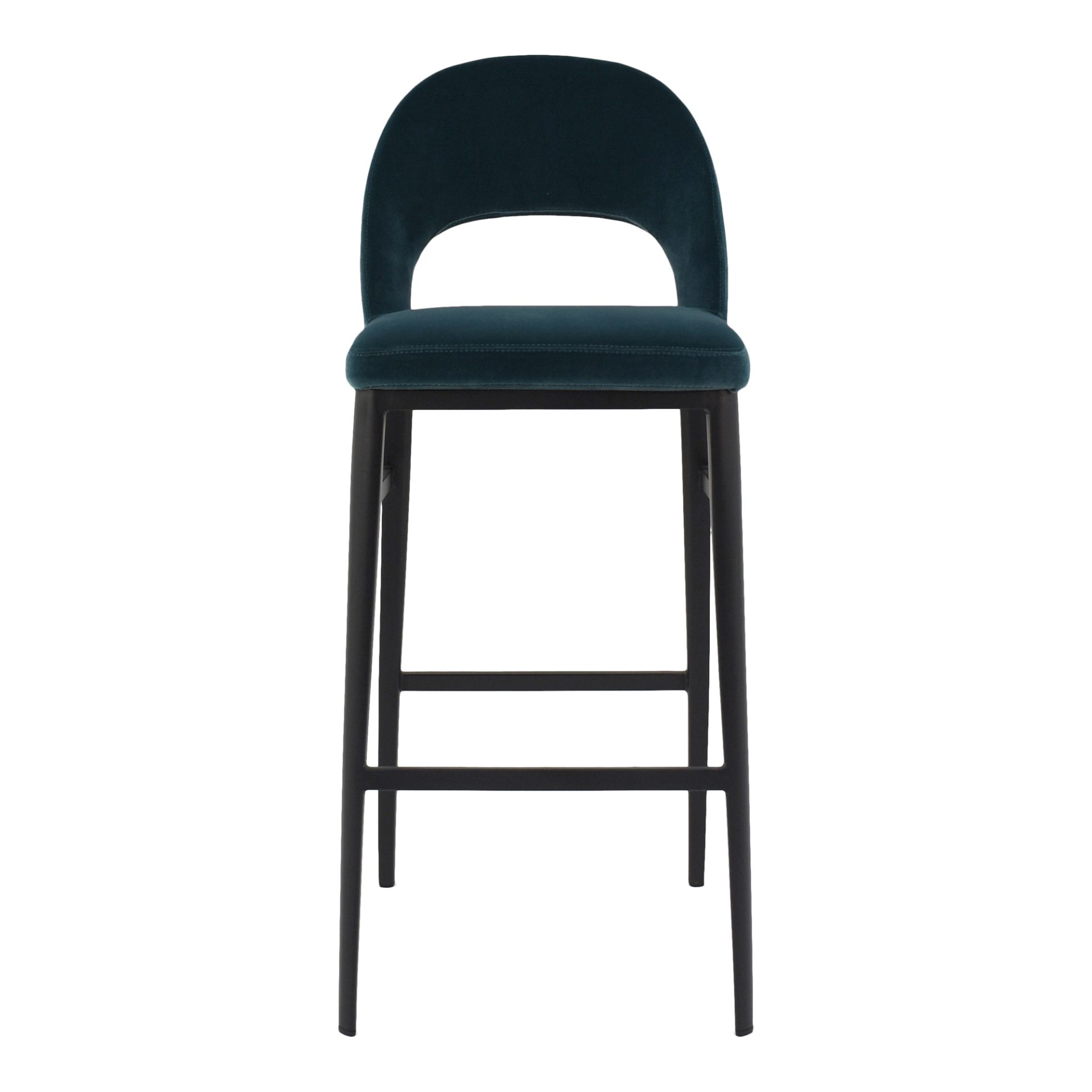 The Roger Bar Stool adds subtle sophistication to any kitchen space. Its foot bar and open back creates lightness without compromising comfort and style.