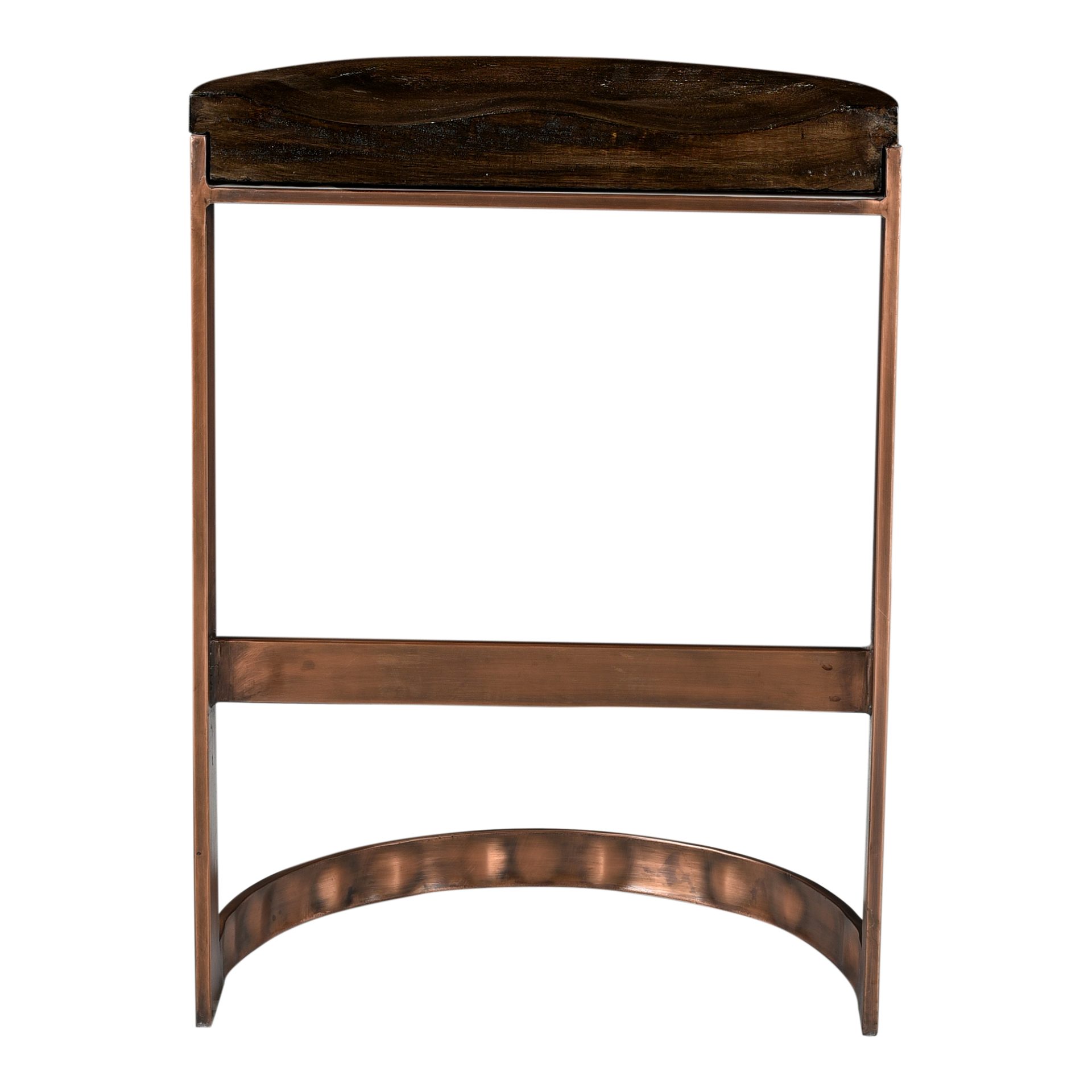 With glam copper detailing
