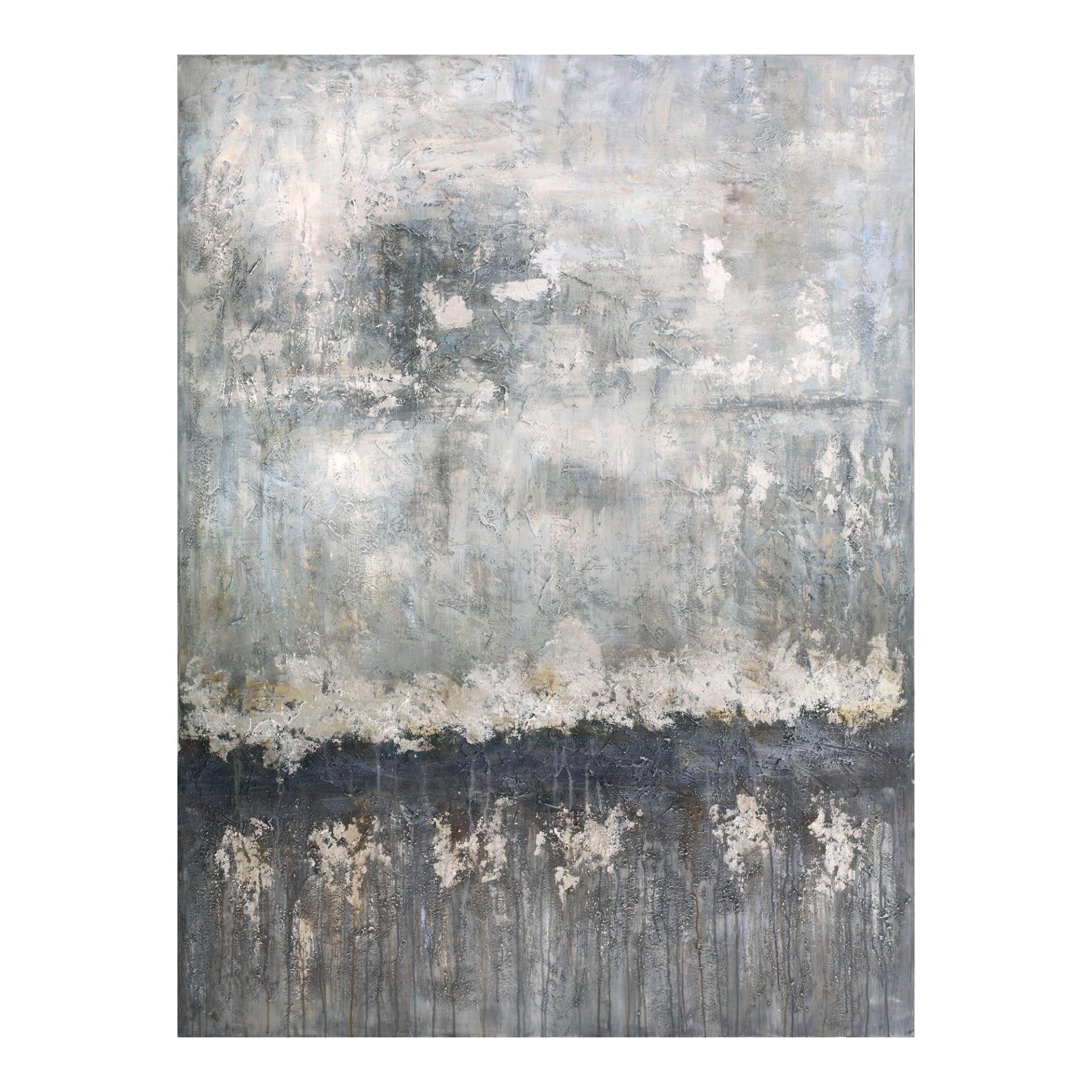 Abstract art is about perception. It's about taking a moment to look throughout every part of the painting