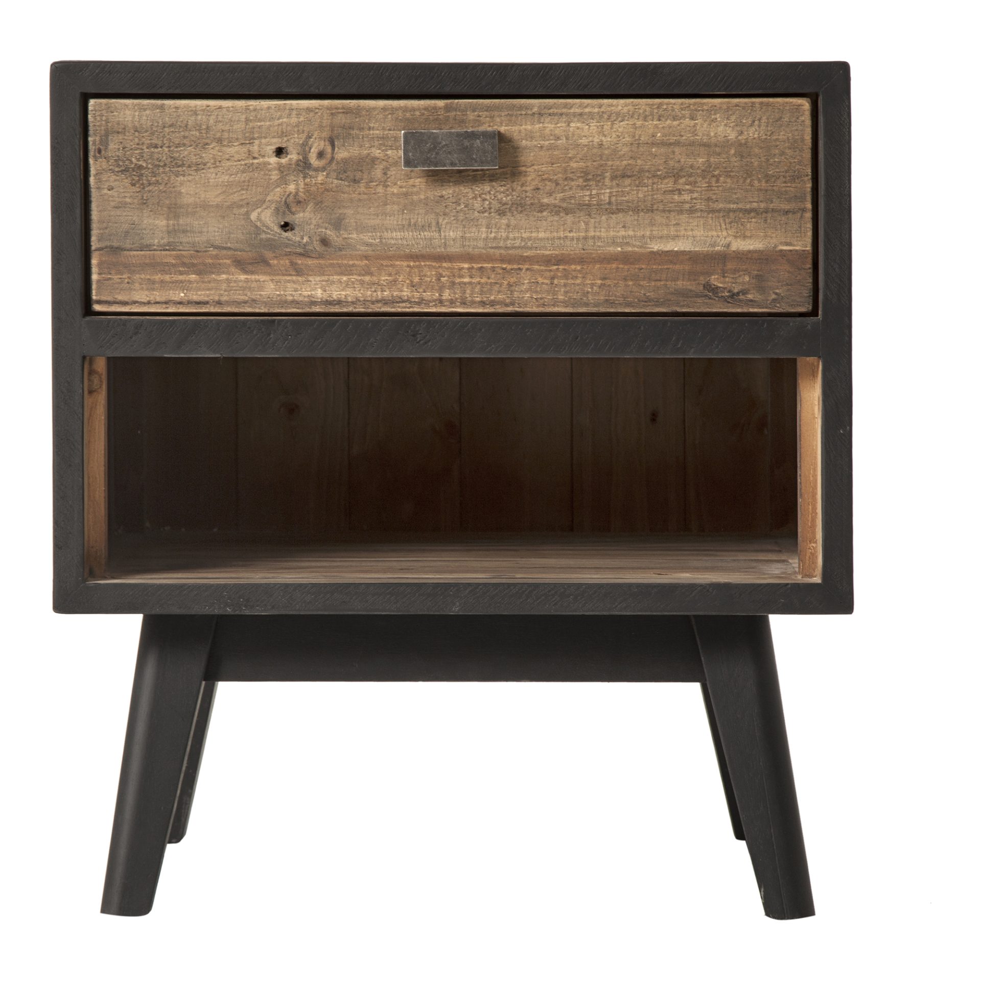 A new look in a rustic nightstand
