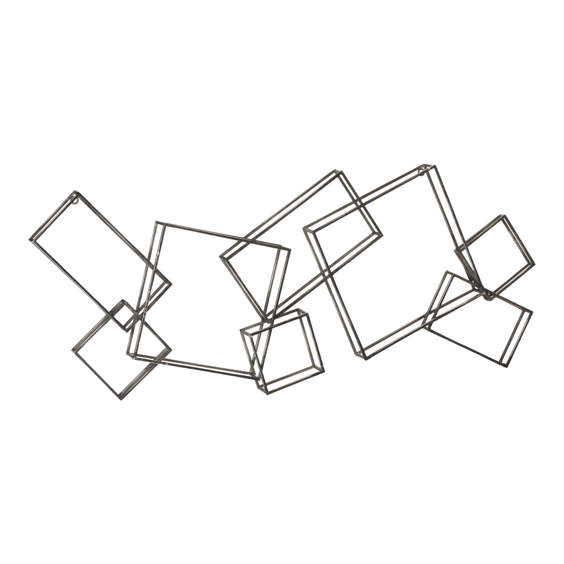 This geometric design will add interest to your walls and let the color behind show through. The pattern is seemingly random and orderly at the same time. Easy to hang for an instant update to your Décor.