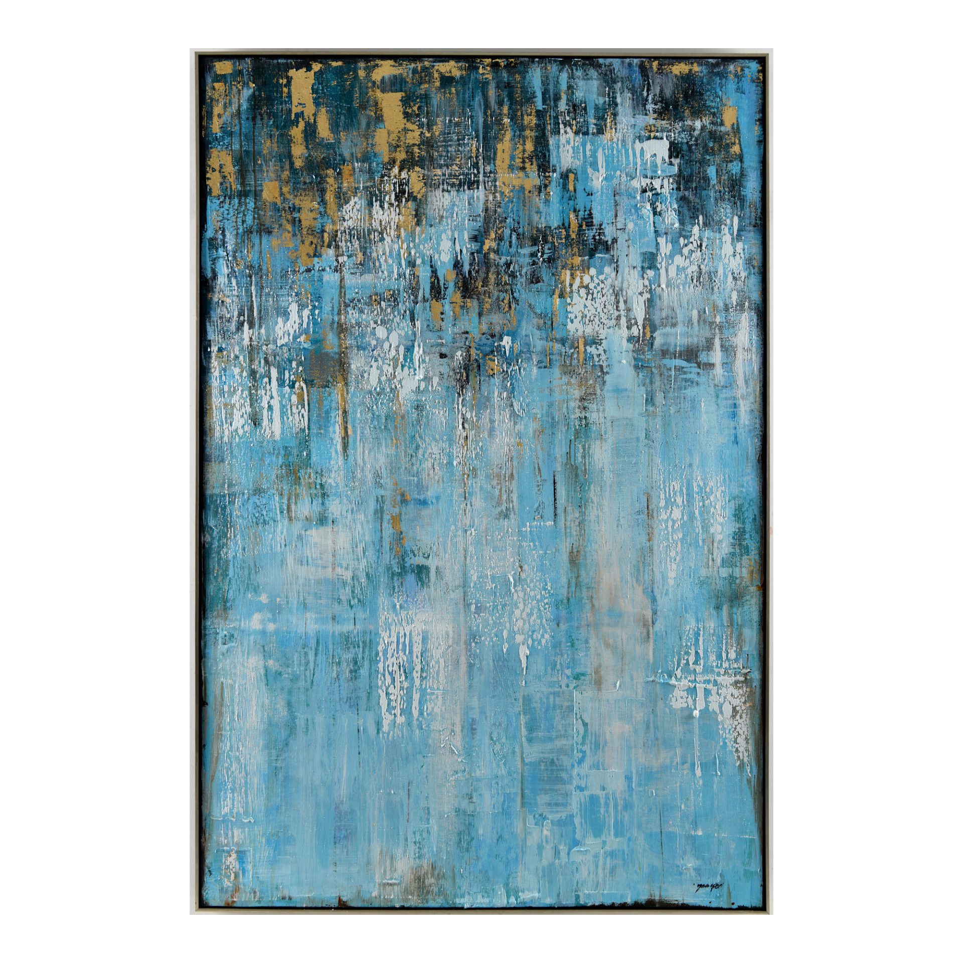 It's all good vibes with the Sunlight Wall Décor. Painted in a calming shade of blue color with touches of gold making it easy on everyone's eyes. Its robust size makes it the statement piece you've been looking for to tie your room together.