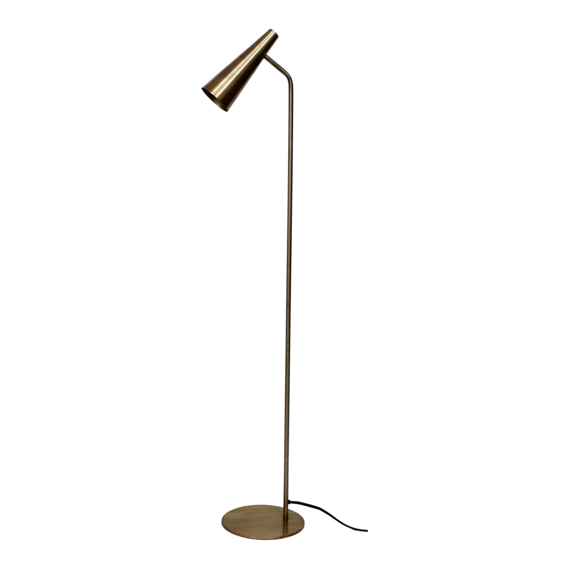 With a thin iron shade that's an abstract rendition of a trumpet
