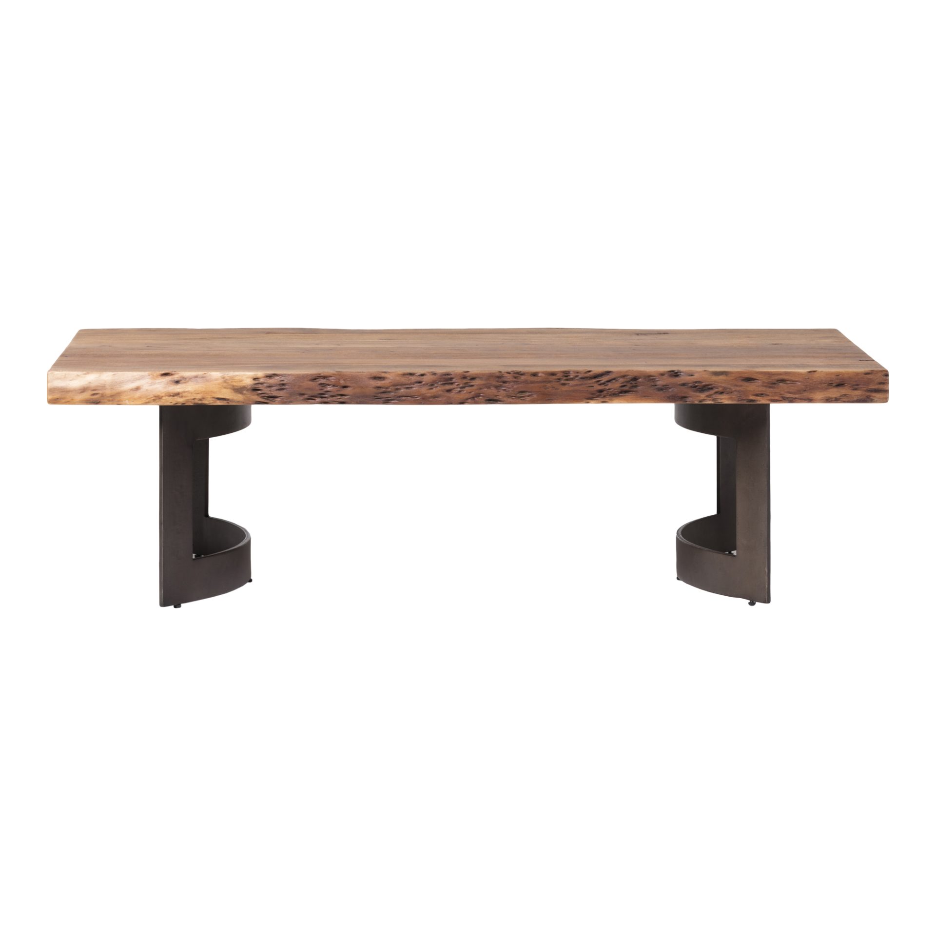 The Bent collection puts nature’s craft front and center. Made of beautiful solid acacia wood