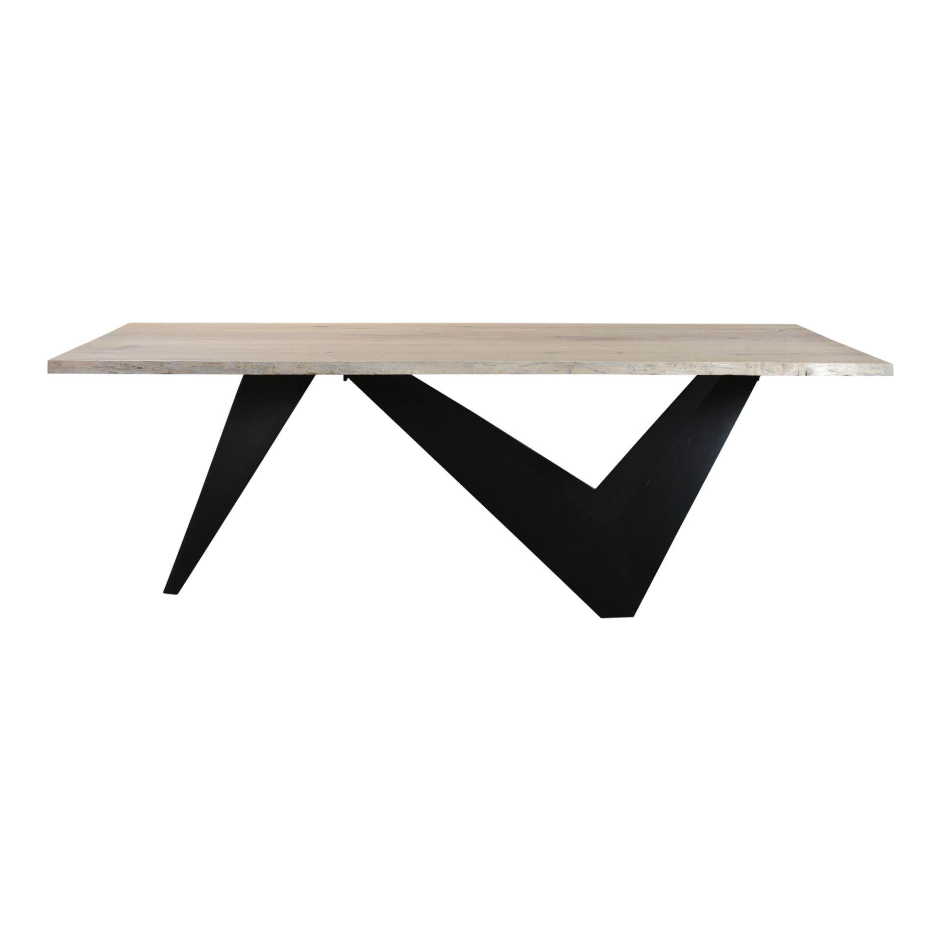 Elevate your living space to new heights with the Bird collection. This dining table’s solid oak surface features a live edge design