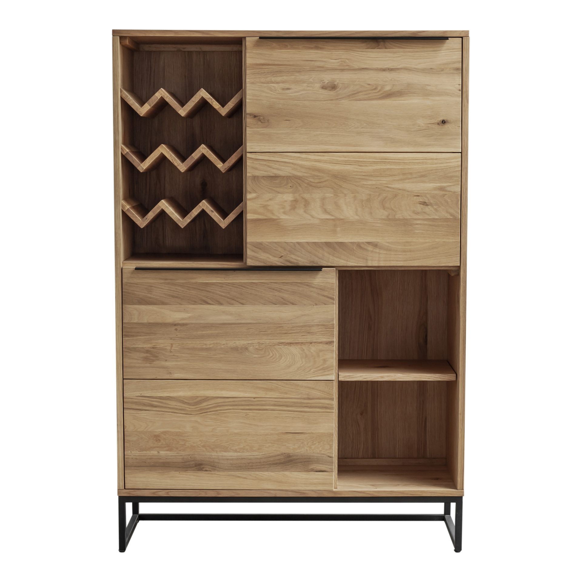 The Nevada Bar Cabinet is the ultimate bar storage for your dining room. Complete with shelves