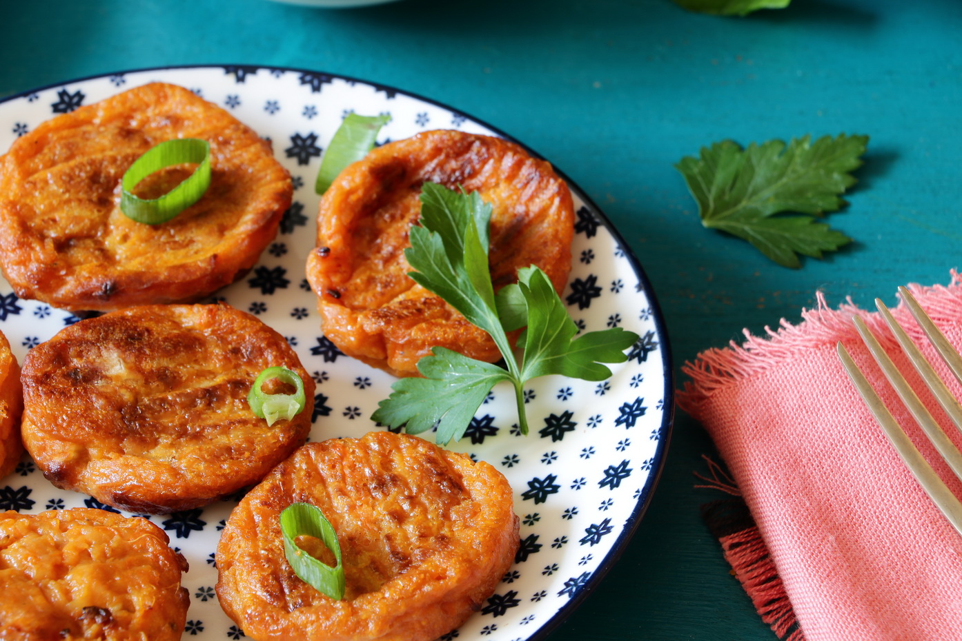 Vegan Sweet Potato Fritters Neta Cooks