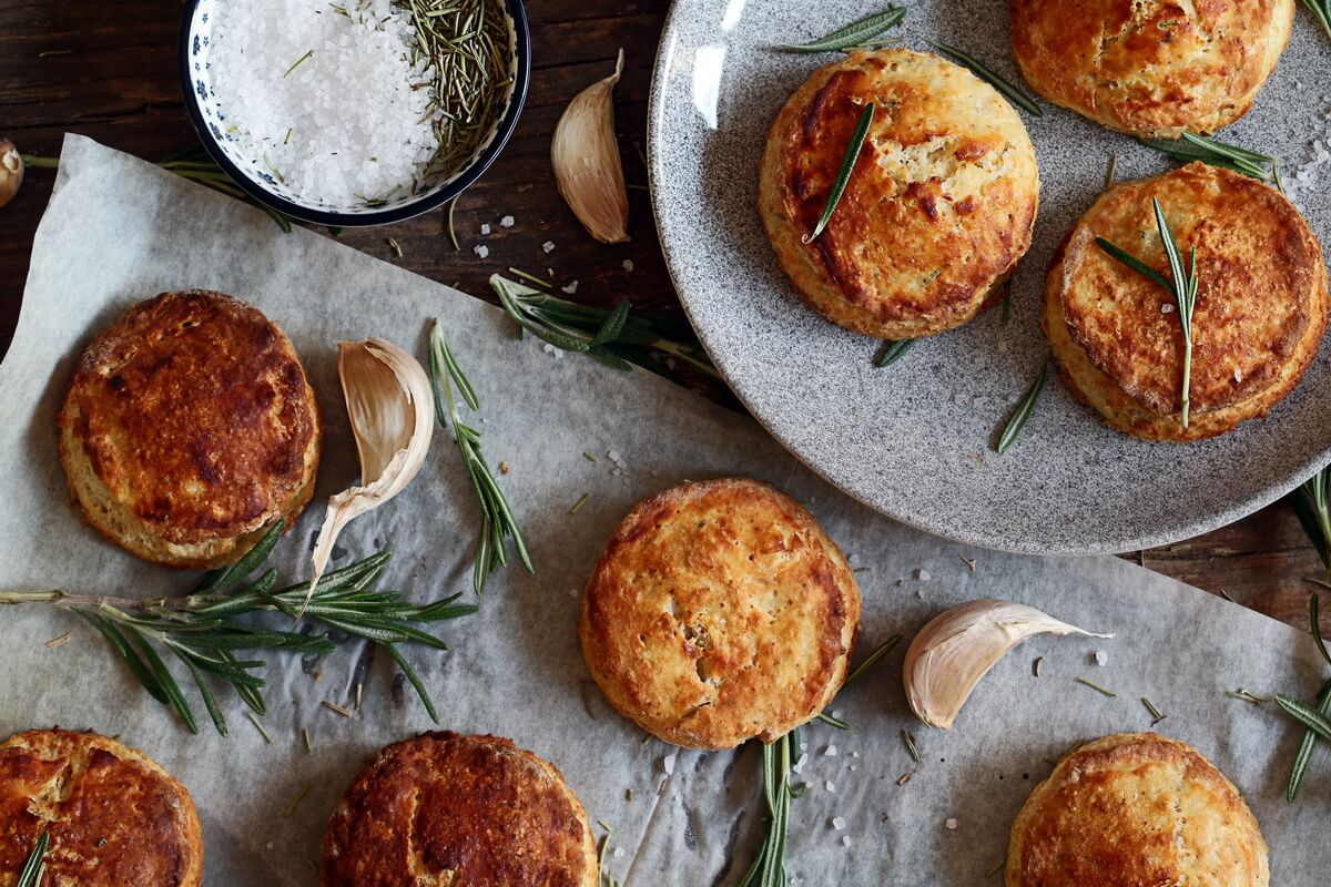 Rosemary Garlic Biscuits Neta Cooks