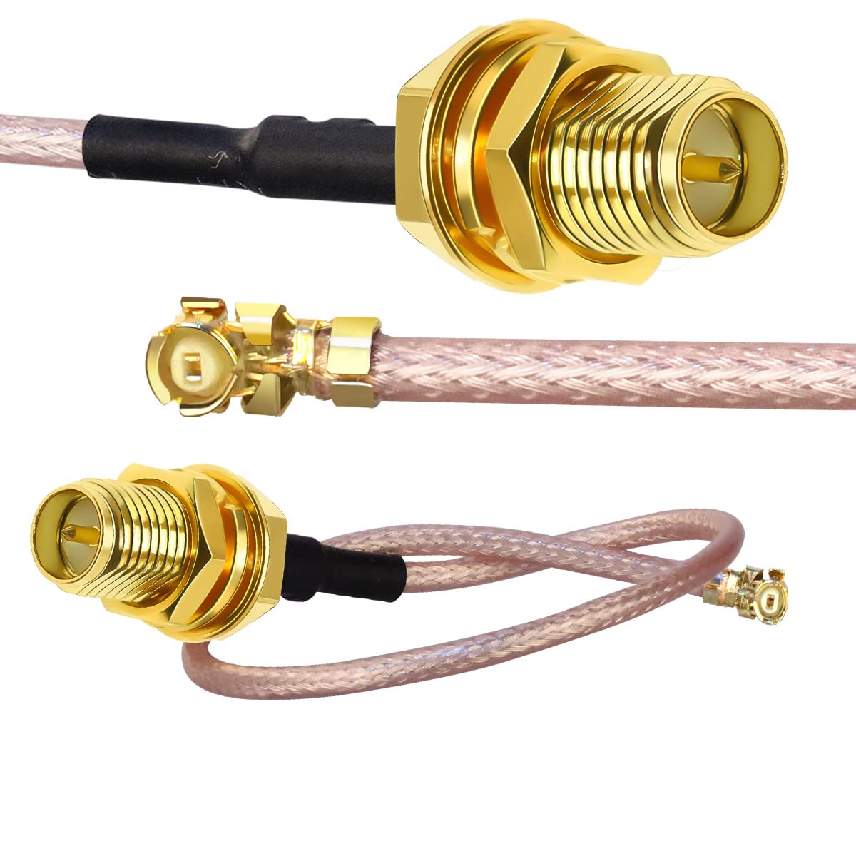 UFL IPX IPEX to RP SMA Female RG 178 Coaxial Pigtail Jumper Cable for ...