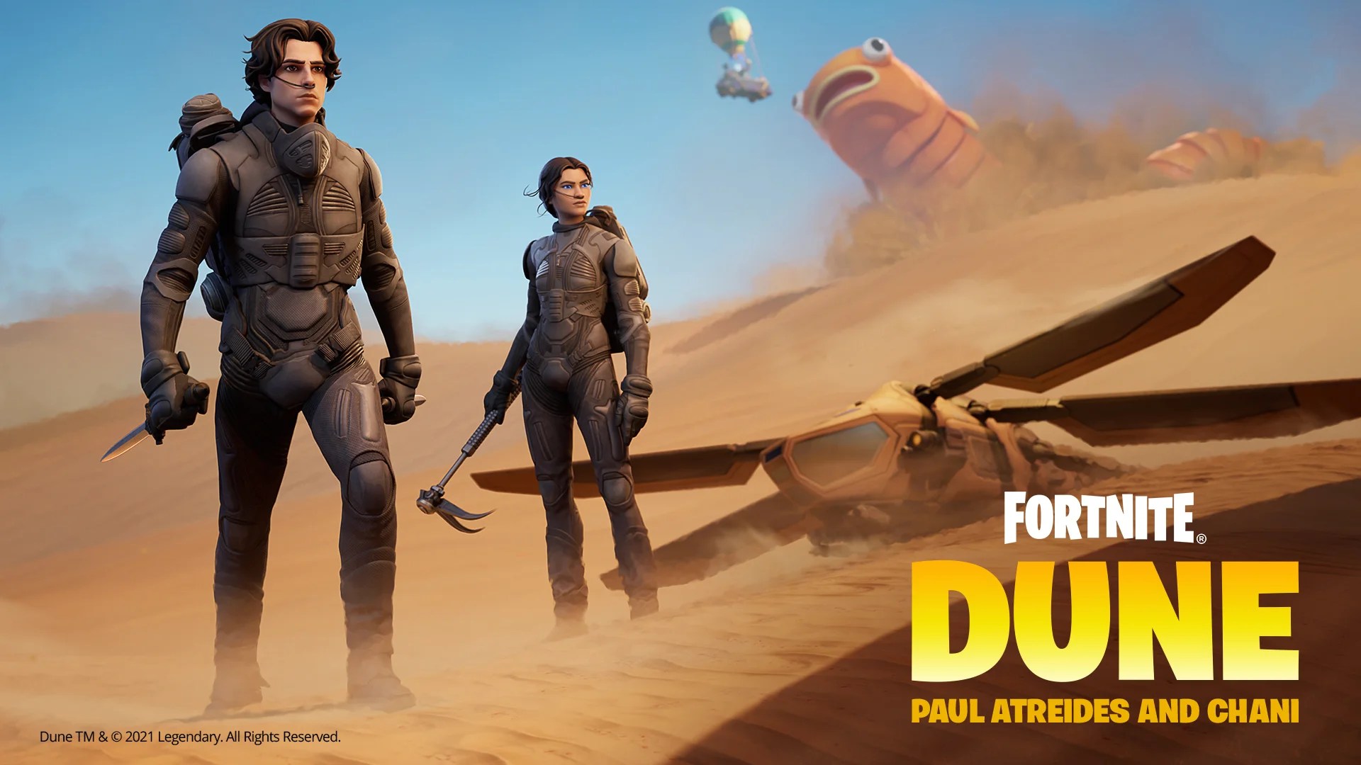 Fortnite ポール アトレイデスとチャニがアイテムショップに登場 Dune 砂の惑星コラボスキン フォートナイト 寝ても覚めても