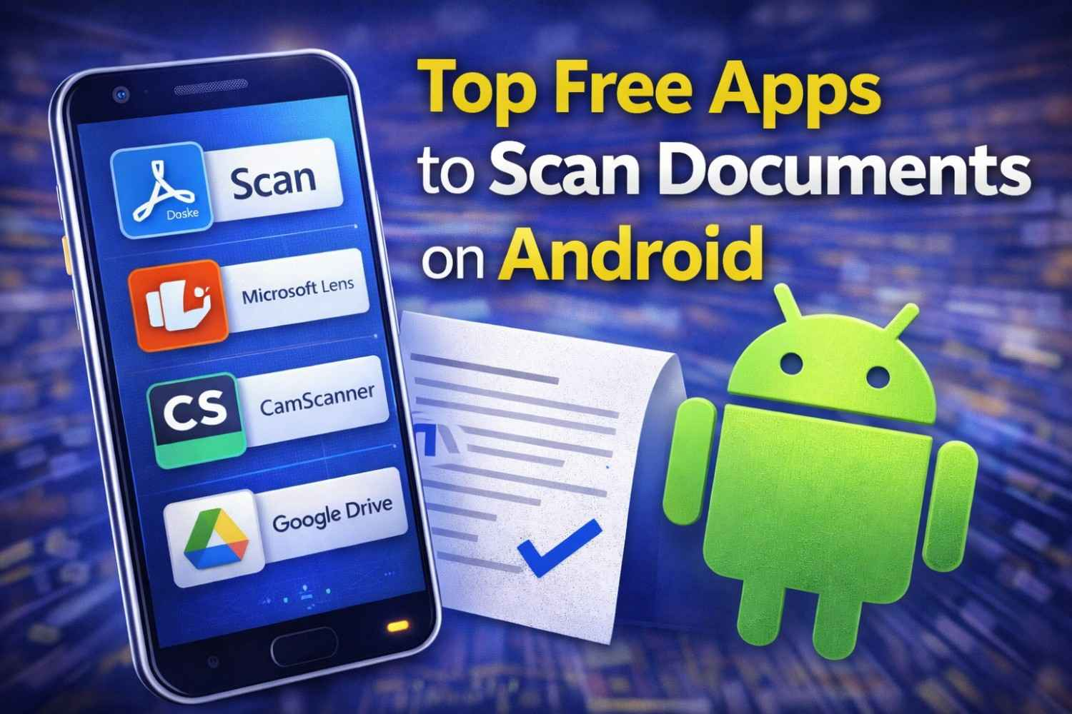 Top Free Apps to Scan Documents on Android