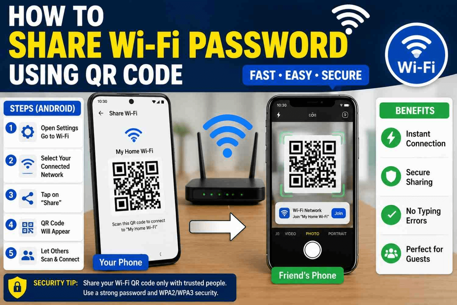 HowtoShareWi-FiPasswordUsingQRCodeASimpleStep-by-StepGuid