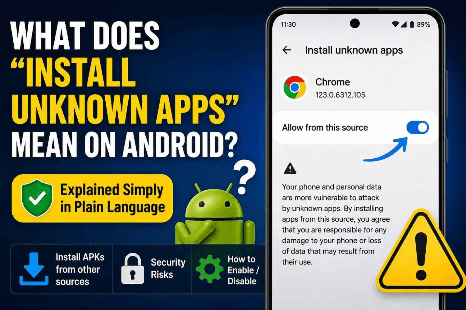What Does “Install Unknown Apps” Mean on Android