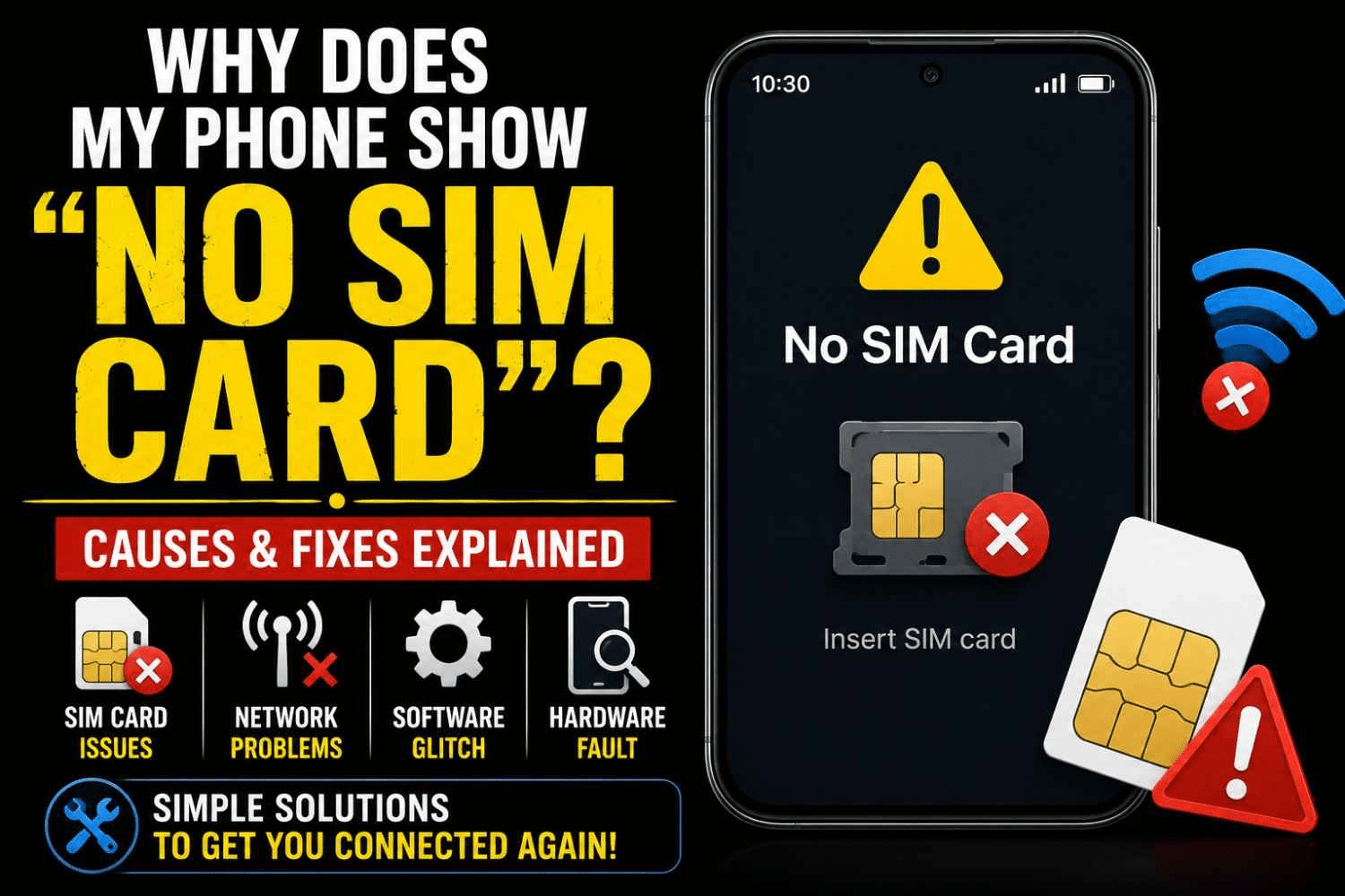 Why Does My Phone Show "No SIM Card"?