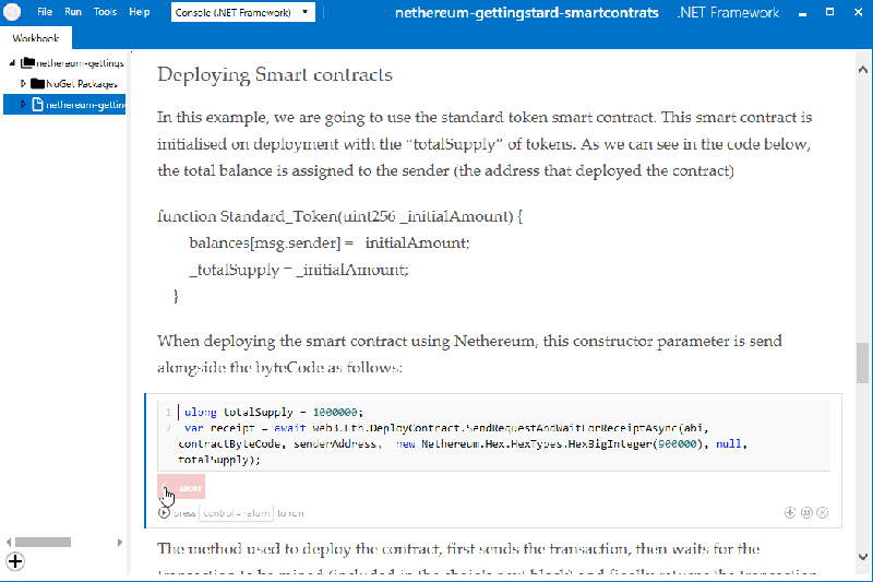 Nethereum Tutorials Using Xamarin Workbooks Nethereum Documentation - Geometric Illustration Collection - 4K Quality