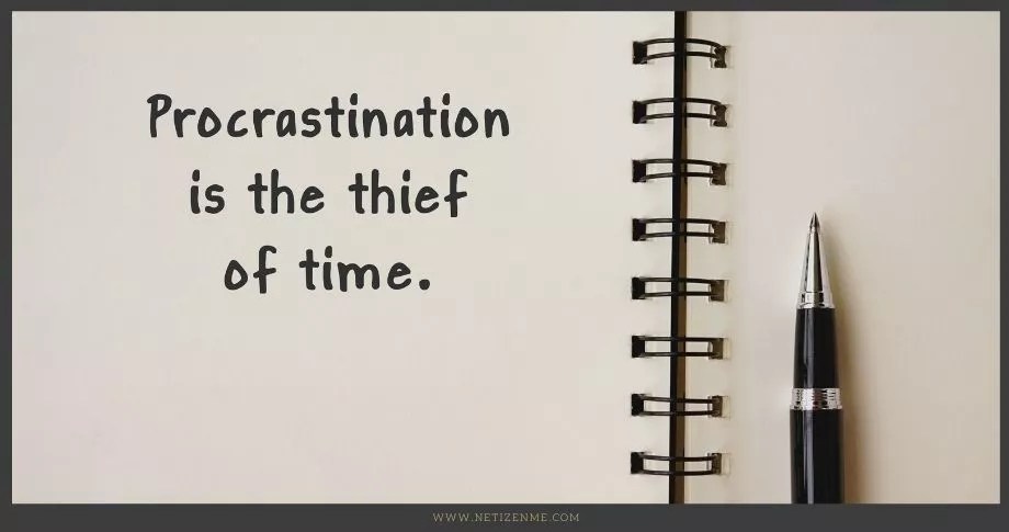 3 Simple Steps to Beat Procrastination - Netizen Me