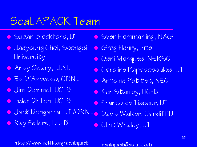 Scalapack Hands On - Best Mountain Patterns in 4K