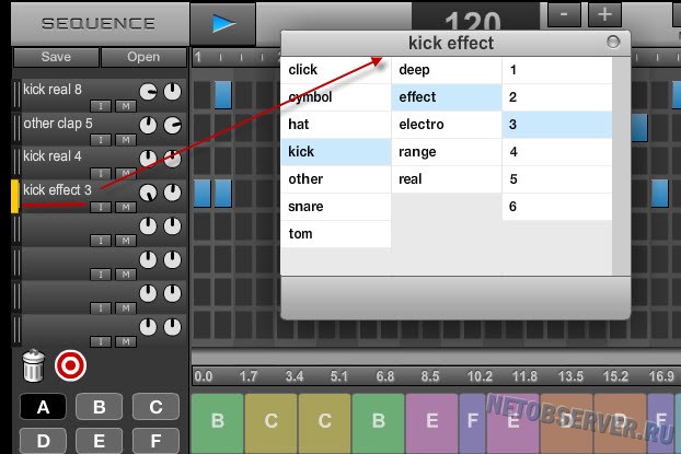 005 drumbot sequence vybor effecta Как научиться играть на драм машине