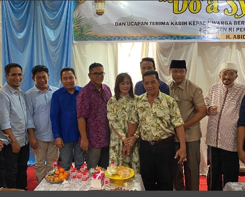 Pemilik PT SBB, Abidinsyah Gelar Syukuran atas kemenangan Prabowo-Gibran Menjadi Presiden dan Wakil Presiden periode 2024-2029 Setelah KPU Menetapkan Hasil Presiden dan Wakil Presiden.