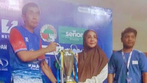 Tim Futsal Sahabat Agus Keluar sebagai Juara di Turnamen Futsal Open YAV Super Championsip 2024 Setelah Bekuk Tim Futsal Harapan Fc di final.