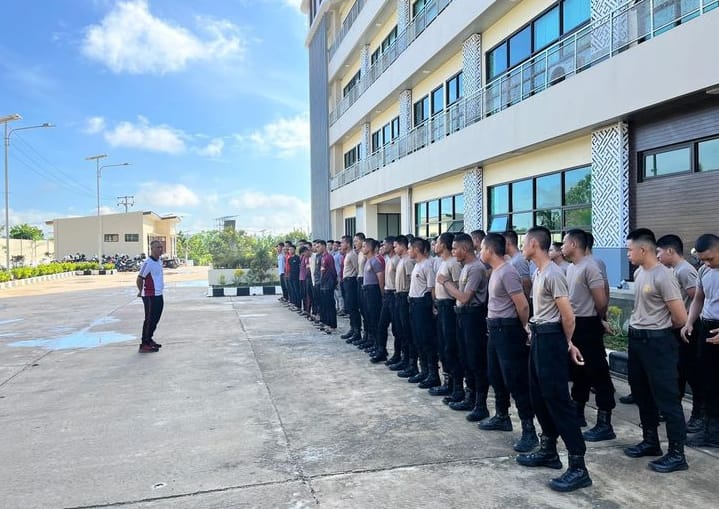 Kurve Personel Sat Samapta di Mapolres Berau Baru.