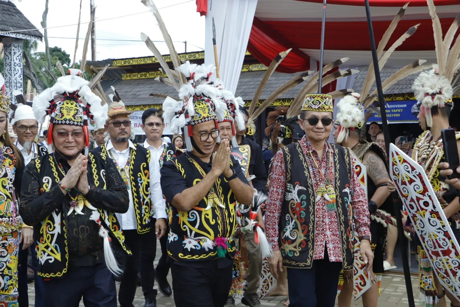 Penutupan Festival Budaya Adat Dayak Kenyah ke 51 Tahun 2024 di Kelurahan Budaya Pampang