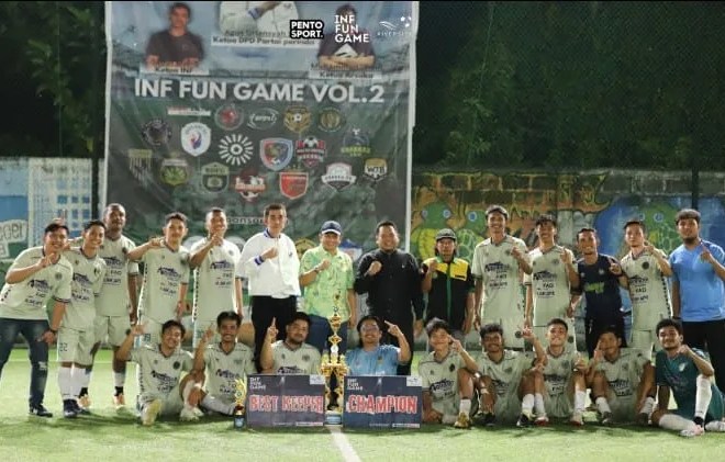 Partisipasi Ketua DPD Partai Perindo Berau Agus Uriansyah Dalam Event Olahraga Tidak Diragukan Lagi. Bersama Ketua KONI Berau Ir Taufan Majid Menutup Inf Gun Game Vol 2 Di Sambaliung.