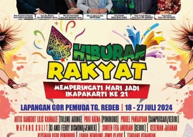 Ayo Warga Berau Hadirilah Hari Jadi  IKAPAKARTI Ke 21 di Lapangan Gor Pemuda Tg.Redeb dengan Hiburan Rakyat, Kuliner dan Kesenian Budaya