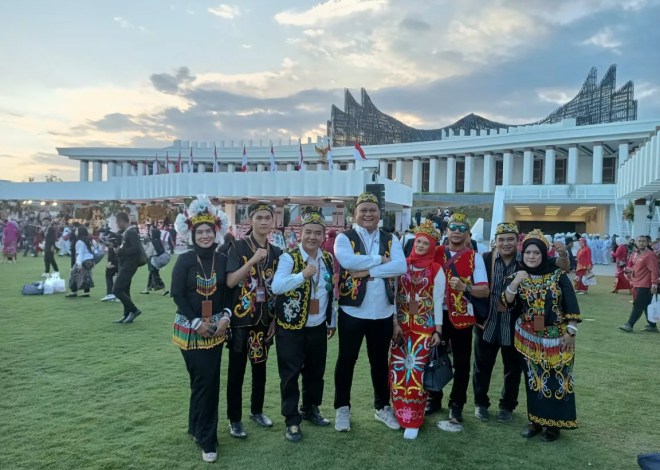 GIBRAN CENTER KALIMANTAN TIMUR MENGHADIRI UNDANGAN PERAYAAN HUT RI KE 79 DI IKN NUSANTARA