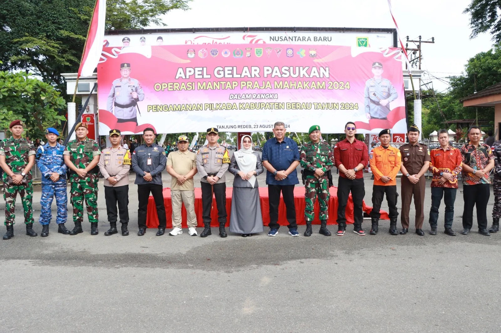 Operasi Mantap Praja 2024, Polres Berau Siapkan 420 Personel untuk Amankan Pilkada 2024