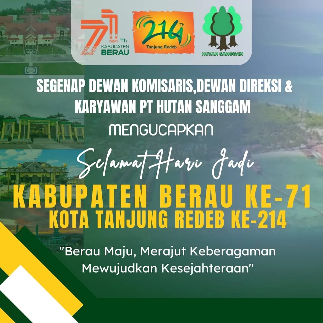 SELAMAT HARI JADI BERAU YANG KE 71 SERTA KOTA TANJUNG REDEB YANG KE 214