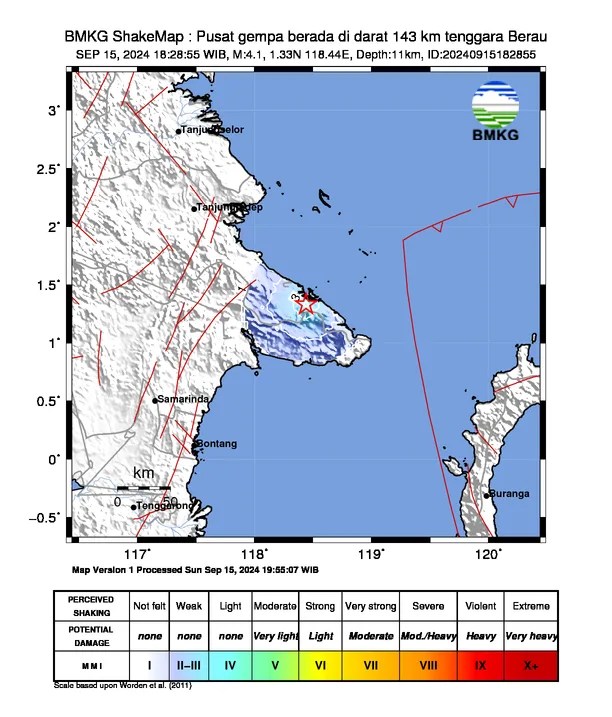 Terjadi Gempa Di Kabupaten Berau, Warga Kecamatan Batu Putih Panik Berlarian Hingga Meninggalkan Rumah Kewilayah yang Lebih Tinggi.