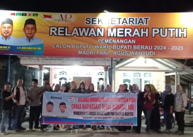 Ormas MBB Menyatakan Satu Komando Untuk Memenangkan Pasangan Calon Bupati Dan Wakil Bupati Berau MP Dan AW, “Menyala Abangku”