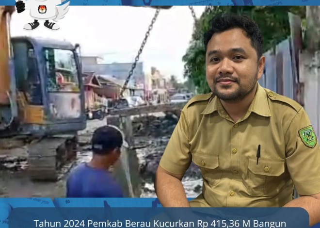 Tahun 2024 Pemkab Berau Kucurkan Rp 415,36 M Bangun Drainase 18.880,07 Meter, Agar Wilayah Perkotaan Tertata Rapi Juga Mengatasi Masalah Banjir