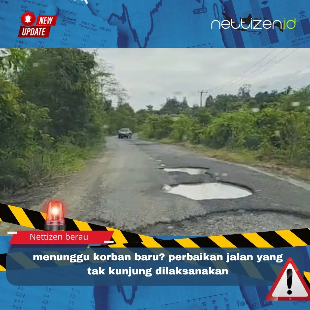 menunggu korban baru? perbaikan jalan yang tak kunjung dilaksanakan