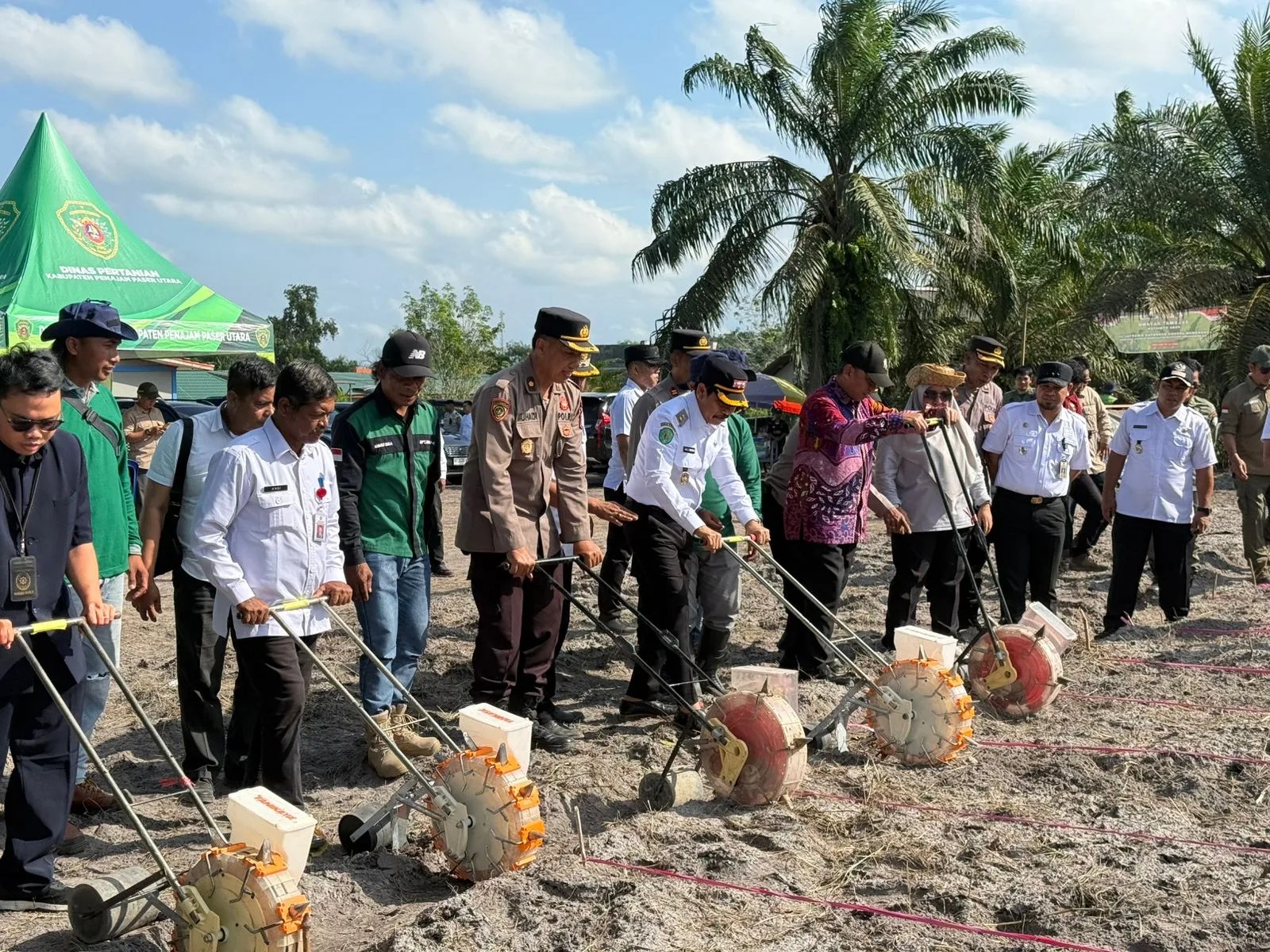 Dorong Ketahanan Pangan, Polres PPU Tanam Jagung Serentak di Lahan Perhutanan Sosial