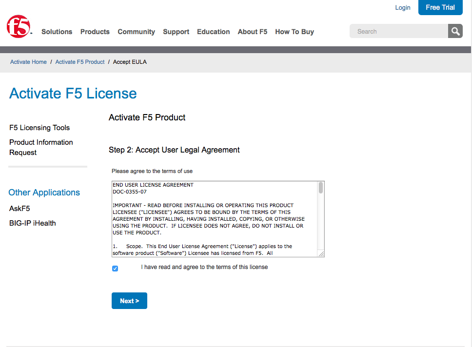 f5 eula