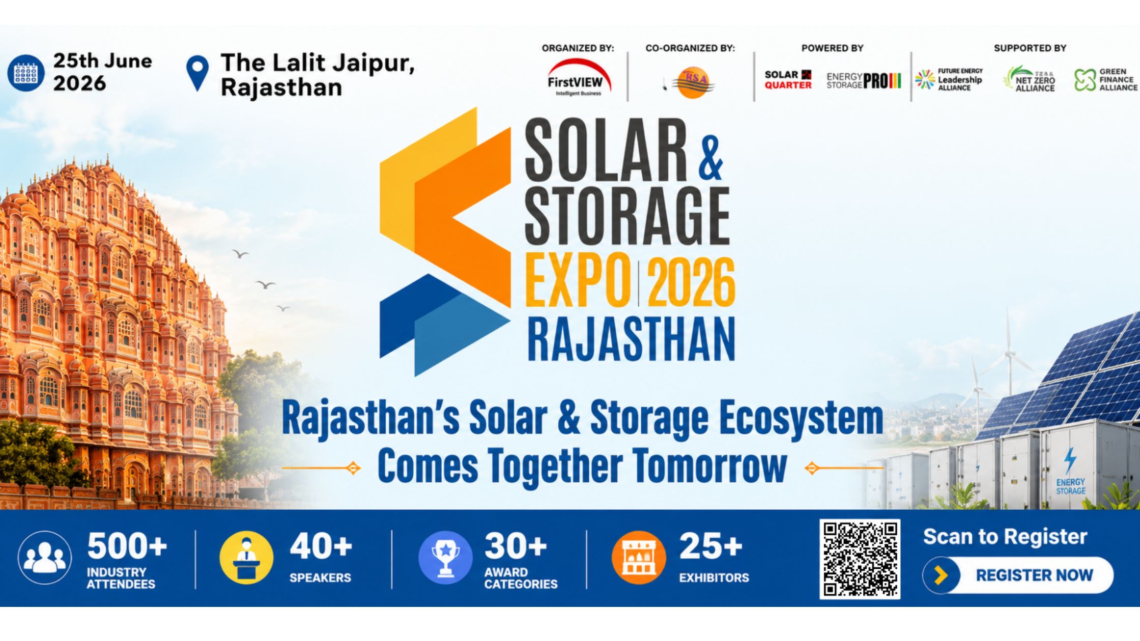 Countdown to Rajasthan’s Biggest Solar and Storage Expo 2026: State Renewable Energy Leaders Set to Gather Tomorrow