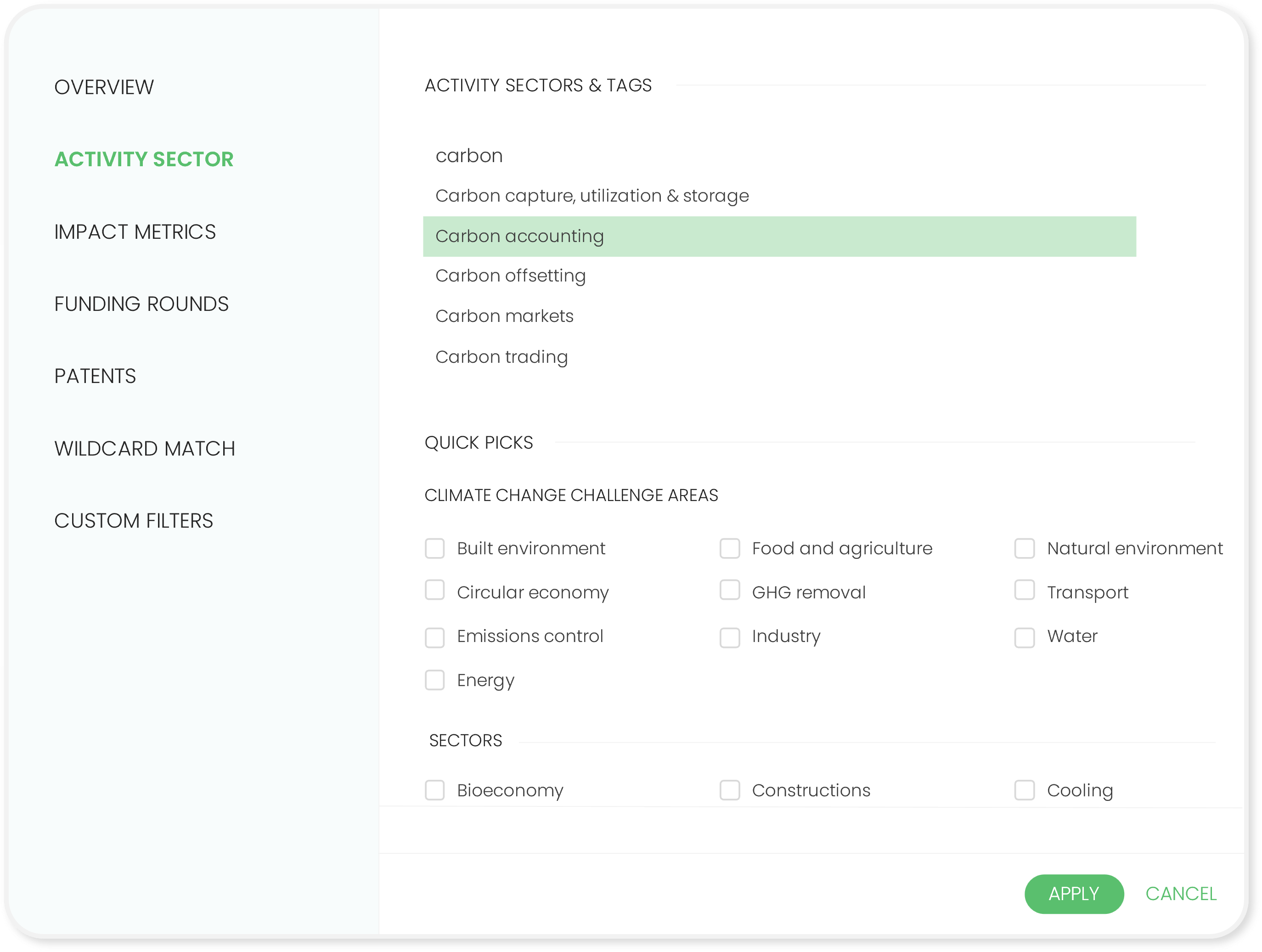 competitive intelligence platform for climate tech ventures