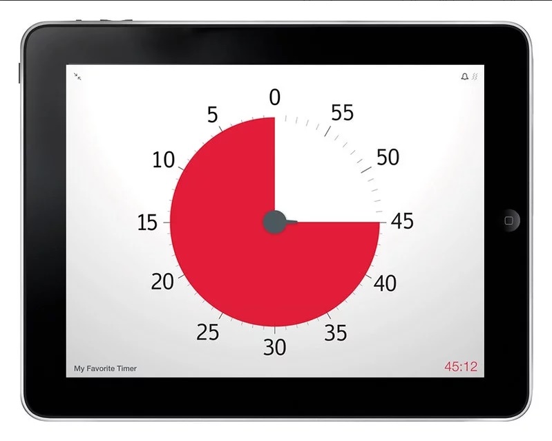 Ekran aplikacije Time Timer