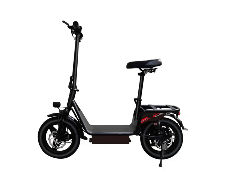Electric scooter with seat,stand-and-sit e-scooter,small wheel,easy storage ebike.urban commute e scooter
