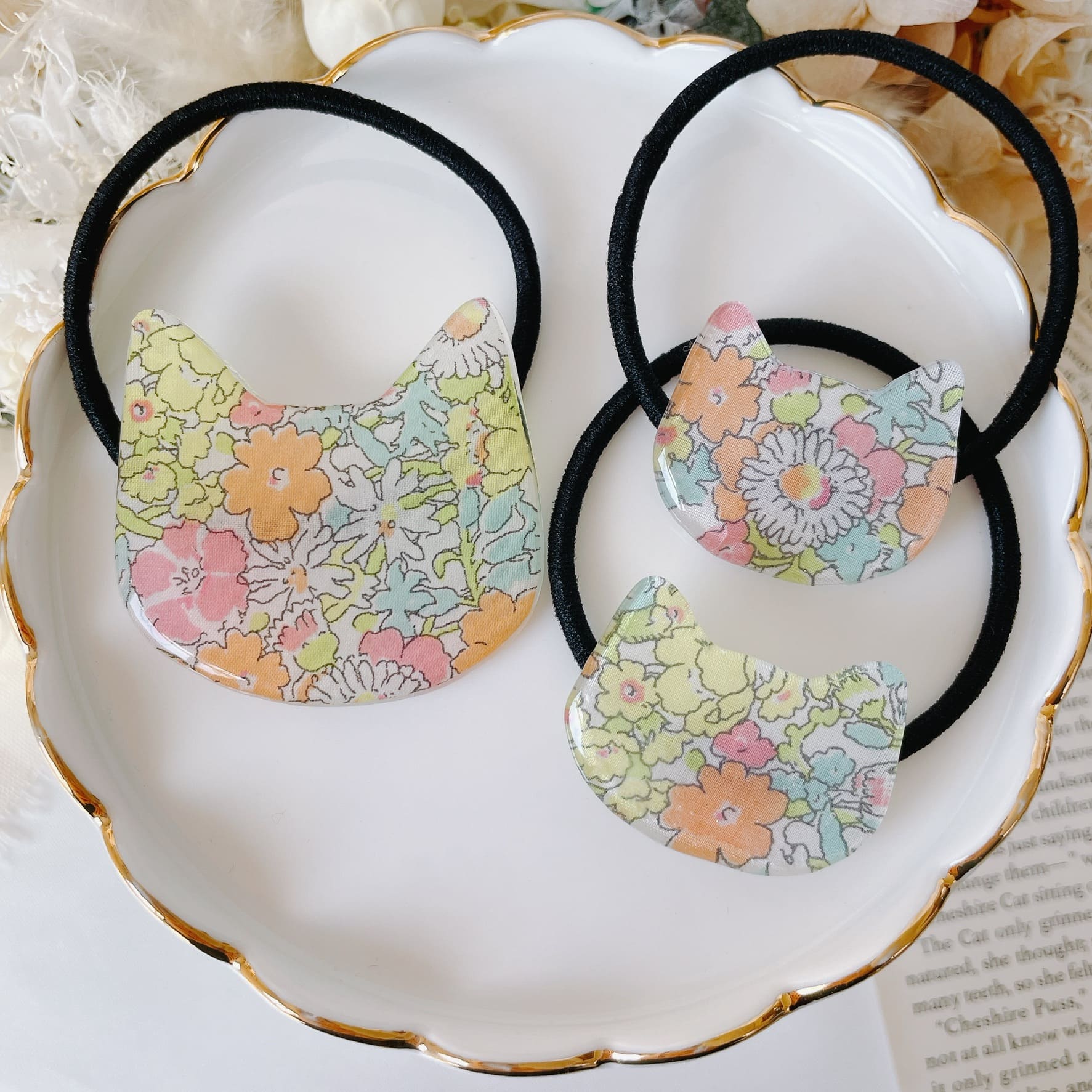 親子お揃いリバにゃんヘアゴム 3