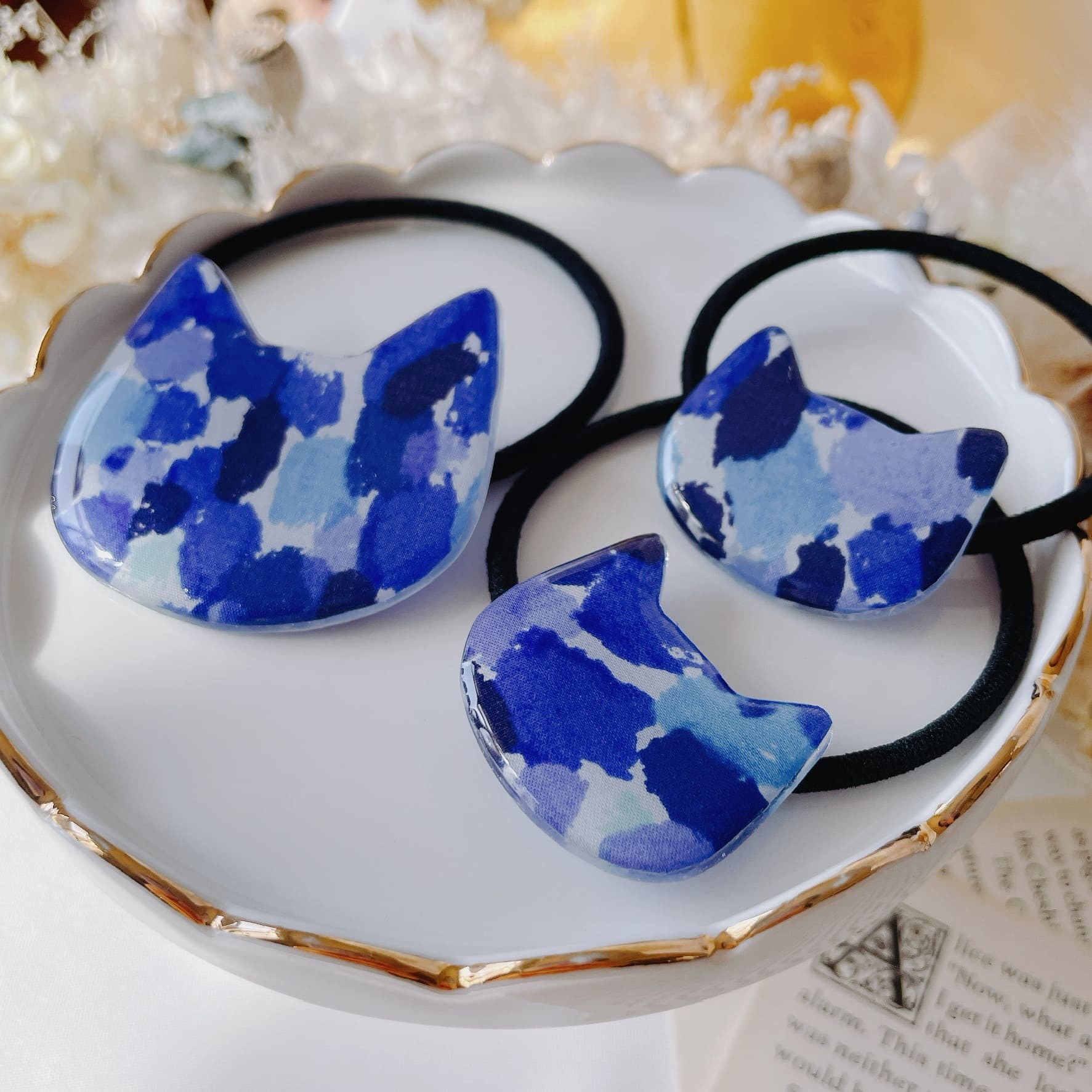 親子お揃いリバにゃんヘアゴム 4 - 画像 (3)