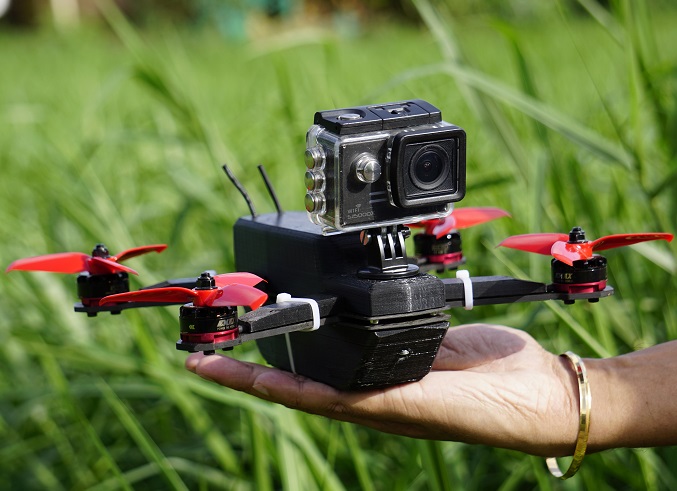 Waterproof action camera drone