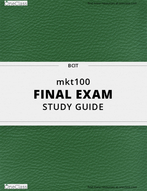 All Educational Materials At British Columbia Institute Of