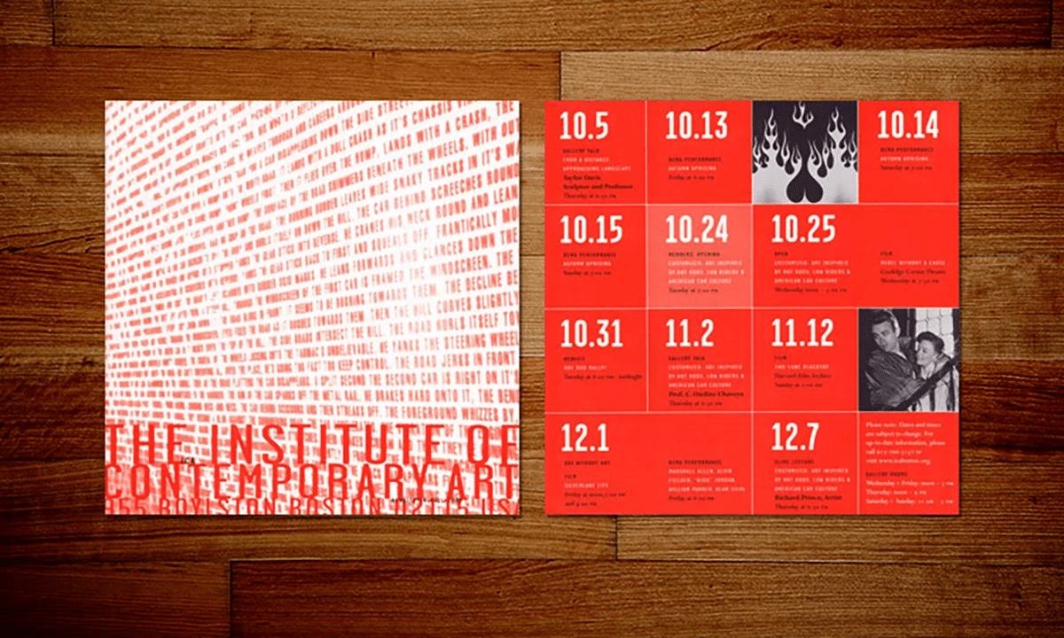 The Institute of Contemporary Art – Boston Brochure