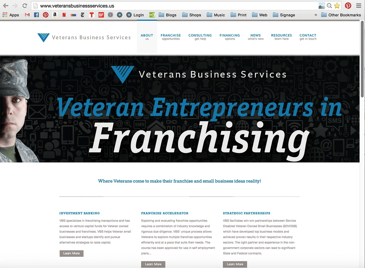 Veterans Business Services Website