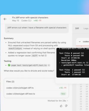 Codex can run your code multiple times until it finds the best version. 